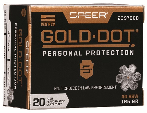 SPEER 23970GD 40 165 GDHP 20 - Browning Black Friday Blowout